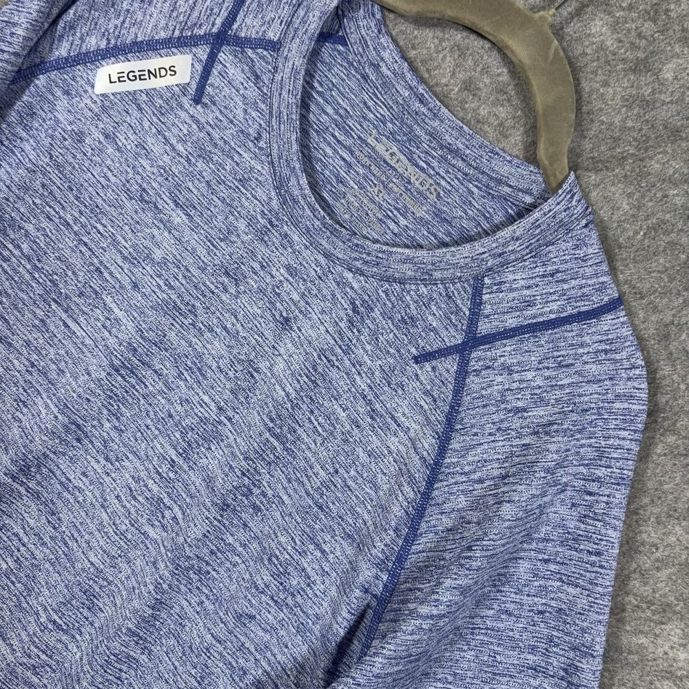 Legends Enzo T Shirt Mens XL Ocean Blue Athletic Fit Performance Gym Workout